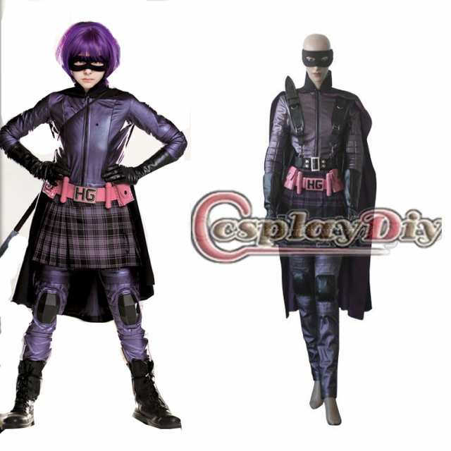 高品質 高級コスプレ衣装 キック・アス Kick-Ass 風 キックアス オーダーメイド Kick Ass Hit Girl Cosplay Costume Carnival Movie