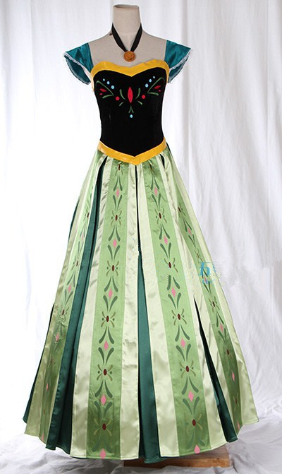 高品質 高級コスプレ衣装 ディズニー風 アナと雪の女王 戴冠式 アナ/エルサ ドレス Frozen Anna Dress Frozen Party Frozen Themeの通販は