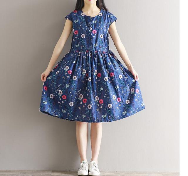 カジュアルワンピース 夏半袖ワンピース ロング丈キレイめ Aライン 結婚式 ネイビーワンピース 膝丈 ゆったり フレア新作の通販はau Pay マーケット ヒナギクファッション