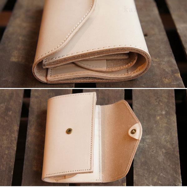 折り財布 レディース メンズ 本革 姫路レザー フラップ シンプル