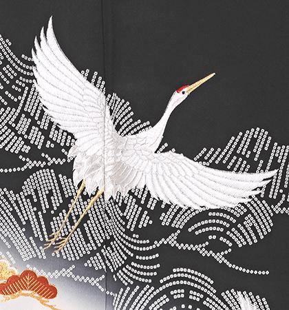 往復送料無料 2泊3日 レンタル 黒留袖 No.031-0546-Sサイズ