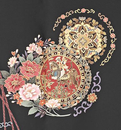 往復送料無料 2泊3日 レンタル 黒留袖 No.031-0440-Mサイズ