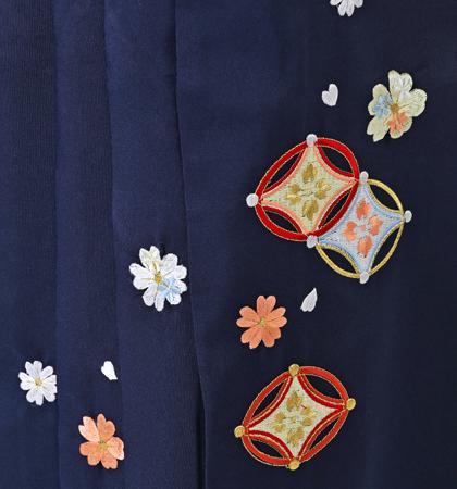 往復送料無料 全部揃って安心 大学 高校 小学生  2泊3日 卒業式袴 レンタル セット ピンク地 No.055-0080