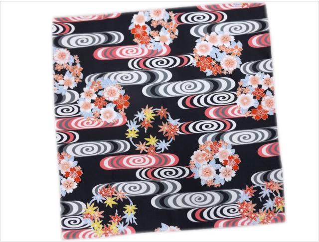和柄風呂敷ふろしき テーブルクロス 黒色地雲錦流水 日本製の通販はau Pay マーケット 和さくら庵