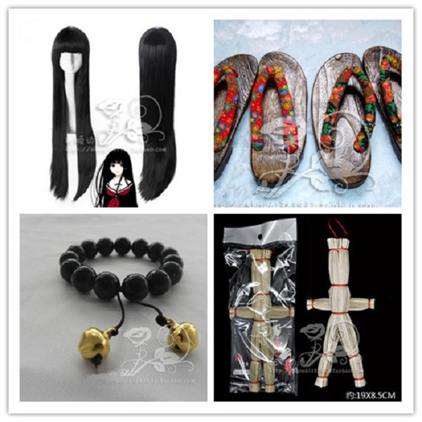 LUGANO　地獄少女 三鼎　閻魔 愛（えんま あい）　風 コスプレ衣装 ハロウィン　仮装 LUGANO 地獄少女 三鼎 閻魔 愛（えんま あい） 風 コスプレ衣装+ウィッグ+