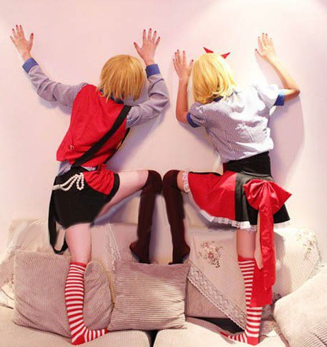 VOCALOID 　ボーカロイド  鏡音レン 鏡音リン 遊楽園ver　 風 コスチューム　コスプレ衣装　衣装+ウィッグ+靴 VOCALOID ボーカロイド 鏡音レン 鏡音リン 遊楽園ver 風 コスチューム