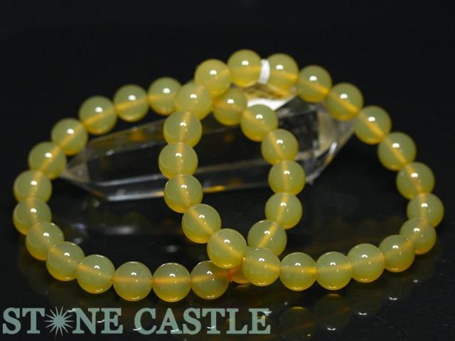 ☆高品質☆【天然石 ブレスレット】イエローオパール (3A) (約9.5〜10mm) パワーストーン 母の日 ギフト