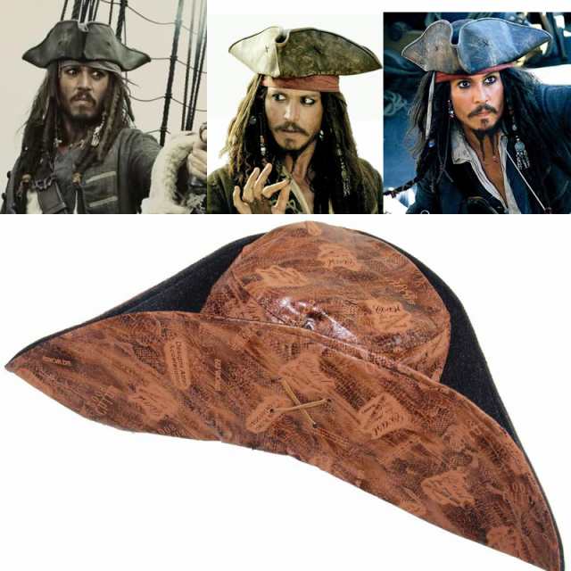 高品質 高級コスプレ パイレーツ オブ カリビアン 風 ジャック・スパロウ タイプ 帽子 Pirates of the Caribbean Jack  Sparrow hat｜au PAY マーケット