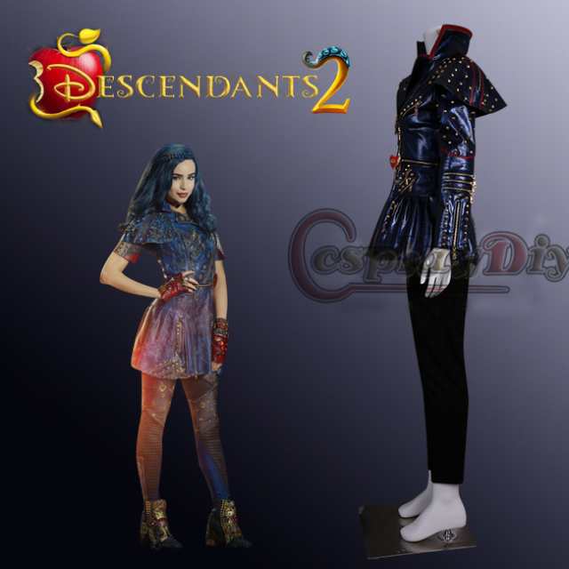 高品質 高級コスプレ衣装 眠れる森の美女 風 ディセンダントマル マレフィセント タイプ Descendants Evil Queen Blue Jacket Oufit Malの通販はau Pay マーケット ワタナベコーポレーション