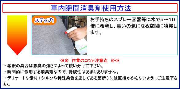 業務用 車内瞬間消臭剤 150ml 車 ニオイ 即効 におい消し 空間消臭 エアコン カビ臭 食べ物臭 タバコ臭 煙草 たばこ 雑菌臭の通販はau Pay マーケット カーピカルｊａｐａｎ ｎｅｔ