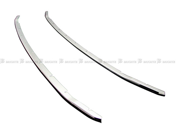 BRIGHTZ アルファードハイブリッド ATH20W 後期 超鏡面ステンレスメッキフロントバンパーモール 2PC Qタイプ FBUM−MOL−006の通販は