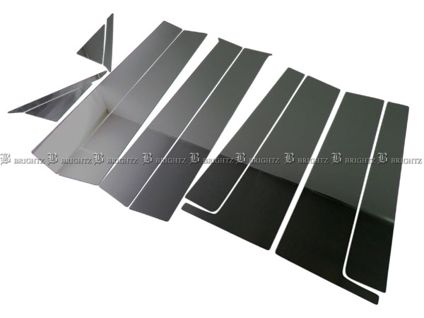 BRIGHTZ フリード+ GB5 GB6 超鏡面ステンレスブラックメッキピラーパネル バイザー無用 12PC PIL−BLA−310の通販は