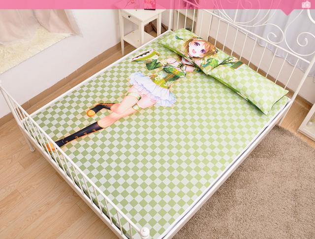 描き下ろし添い寝シーツ♪ラブライブ！ 小泉 花陽 イラスト シングル フィットタイプシーツ&ピローケースセット/アニメ/200X120cmの通販は 6,204円