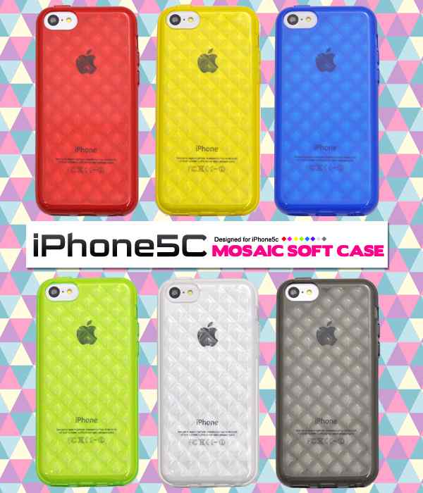 Iphone ケース Iphone5c ソフトケース スマホケース Iphone5c カバー かわいい モザイク Docomo Au Softbank スマホケースの通販はau Pay マーケット スマホイール