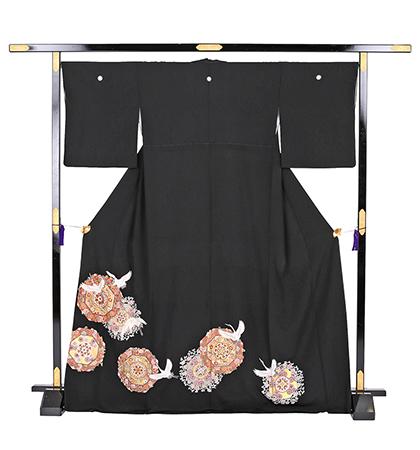 往復送料無料 2泊3日 レンタル 黒留袖 No.031-0390 Mサイズ