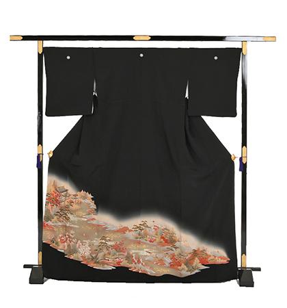 往復送料無料 2泊3日 レンタル 黒留袖 No.031-0119-M