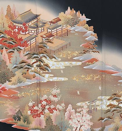 往復送料無料 2泊3日 レンタル 黒留袖 No.031-0119-M