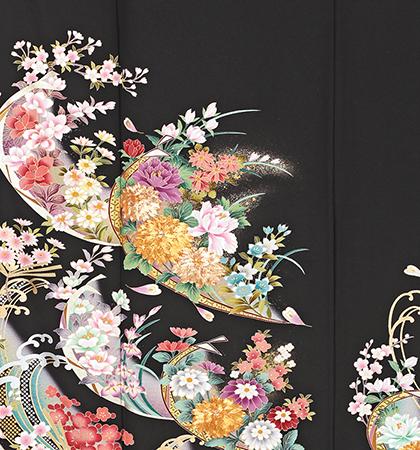 往復送料無料 2泊3日 レンタル 黒留袖 No.031-0208-LLサイズ