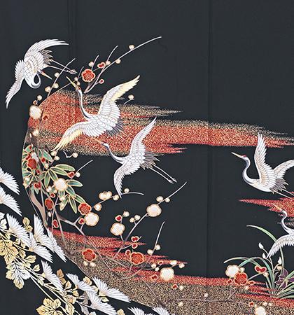 往復送料無料 2泊3日 レンタル 黒留袖 大きいサイズ No.031-0246-LO