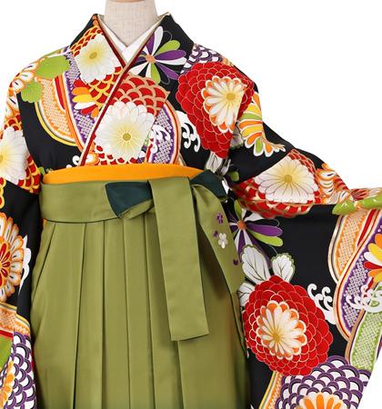 往復送料無料 全部揃って安心 大学 高校 小学生  2泊3日 卒業式袴 レンタル セット 地 No.055-0041