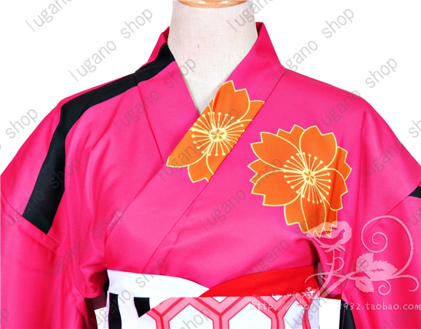 LUGANO　Fate/stay night フェイト/ステイナイト 間桐 桜（まとう さくら）　風　浴衣　着物　 コスプレ衣装 ハロウィン　仮装_2