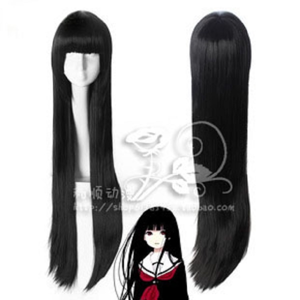 LUGANO 地獄少女 三鼎 閻魔 愛（えんま あい） 風 コスプレ衣装+ウィッグ+