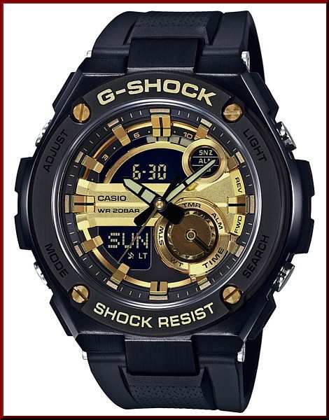 カシオ G Shock Casio Gショック アラームクロノグラフ メンズ腕時計 G Steel Gスチール ラバーベルト 海外モデル Gst 210b 1a9の通販はau Pay マーケット Bright