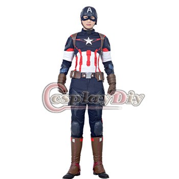 高品質 高級コスプレ衣装 アベンジャーズ2 Avengers 風 オーダーメイド 2015 Age of Ultron Captain America Costume Adult Men