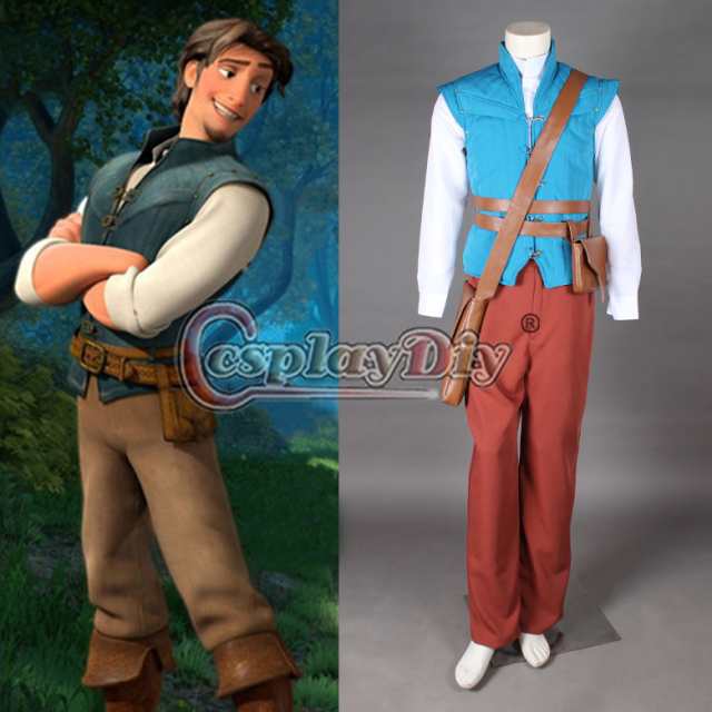 高品質 高級コスプレ衣装 ディズニー 塔の上のラプンツェル 風 フリン・ライダー タイプ Tangled Flynn Rider Cosplay  Costume｜au PAY マーケット