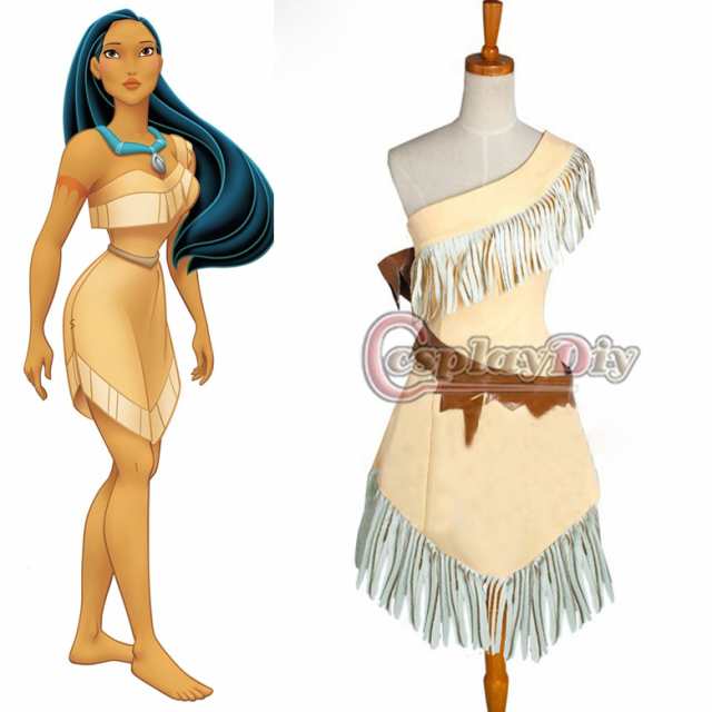 高品質 高級コスプレ衣装 ディズニー風 ポカホンタス タイプ Pocahontas Indian Princess Dress Costum Sexy Fantasy Adult Womeの通販はau Pay マーケット ワタナベコーポレーション