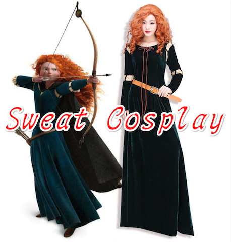 高品質 高級コスプレ衣装 ディズニー メリダとおそろしの森 風 オーダーメイド ドレス Brave Merida PrincessCostume  Dress ｜au PAY マーケット