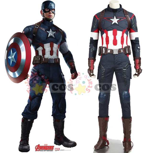 高品質 高級コスプレ衣装 キャプテン アメリカ 風 スティーブ ロジャース タイプ オーダーメイドAvengers Age of Ultron Captain America