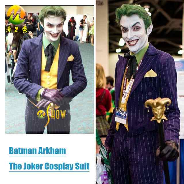 高品質 高級コスプレ衣装 バットマン 風 ジョーカー タイプ オーダーメイド Movie Batman Arkham The Joker  Cosplay Ver.3 ｜au PAY マーケット