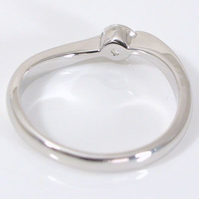鑑定書付 ダイヤモンド プラチナ 婚約指輪 エンゲージリング 0.3ct F