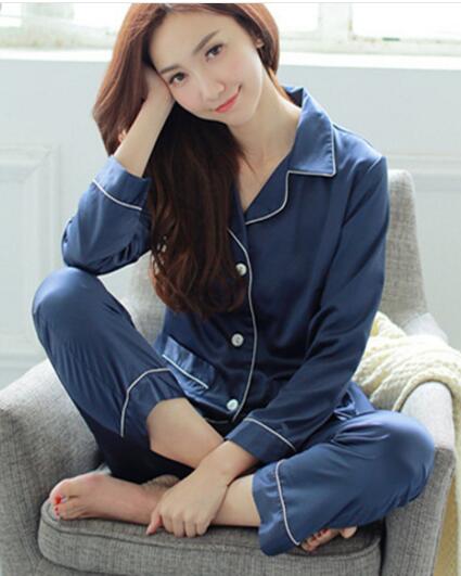 ゆったりルームウェア２点セット上下セットアップ部屋着レディースシルクパジャマ ナイトウエア前開きランジェリー長袖トップス パンツの通販はau Pay マーケット Aqui Te Amo