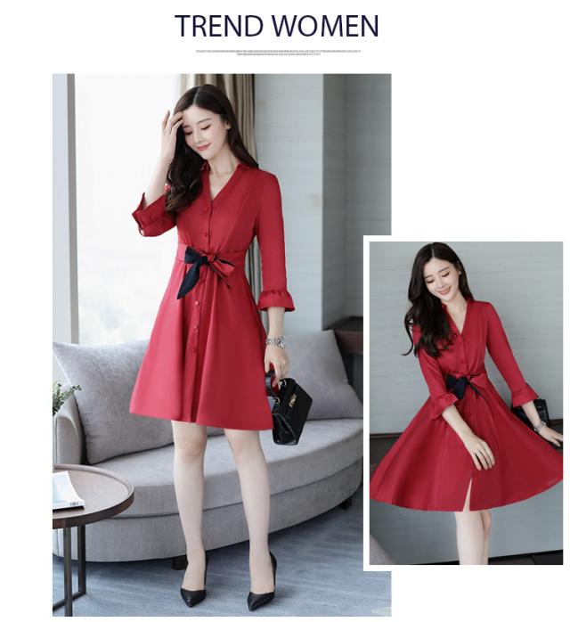 17清楚なリボンワンピース 長袖ロングワンピース フォーマドレス ロングドレス 着痩せ 大きいサイズ 秋新作 Aラインの通販はau Pay マーケット ヒナギクファッション