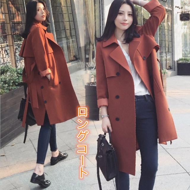 カジュアルトレンチコート レディースロングコート ウールコートレディース 大きいサイズ アウター 無地 Ol 通勤 オフィス 17秋冬の通販はau Pay マーケット ヒナギクファッション