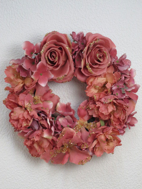 おしゃれなアートフラワー ピーチリース 造花 リース ローズの通販はau Pay マーケット ロクシタン ジルスチュアート ギフト トレフール Au Pay マーケット店