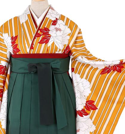 往復送料無料 全部揃って安心 大学 高校 小学生  2泊3日 卒業式袴 レンタル セット ベージュ地 No.055-0062