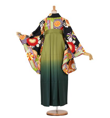 往復送料無料 全部揃って安心 大学 高校 小学生  2泊3日 卒業式袴 レンタル セット 地 No.055-0041