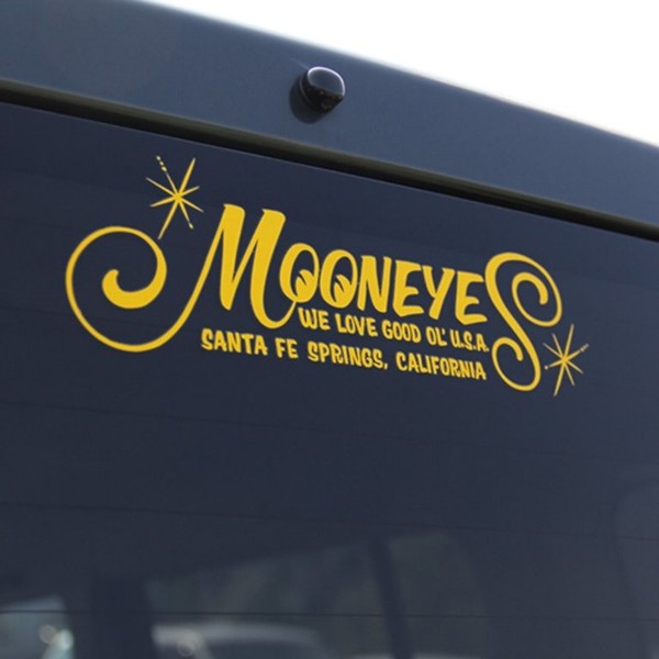 ムーンアイズ MOONEYES Logo抜き ステッカー(イエロー) 人気 ステッカー シール 車 バイク アメリカン雑貨、アメリカ雑貨  アメ雑の通販はau PAY マーケット - ちゃんぷ