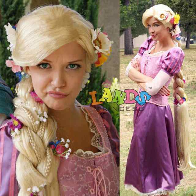 高品質 高級 コスプレ衣装 ディズニー 塔の上のラプンツェル 風 Rapunzel Cosplay Wig Rapunzel Cosplay wig  ウイッグ ウィッグ｜au PAY マーケット