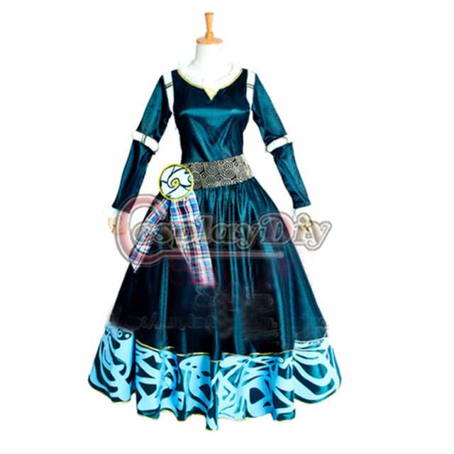 高品質 高級コスプレ衣装 ディズニー メリダとおそろしの森 風ドレス 