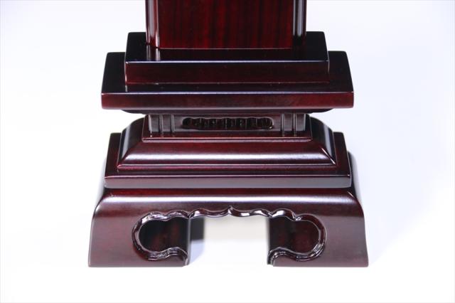 仏具 位牌□唐木位牌 3寸 春日 無垢 黒檀調 紫檀調 □ 文字彫