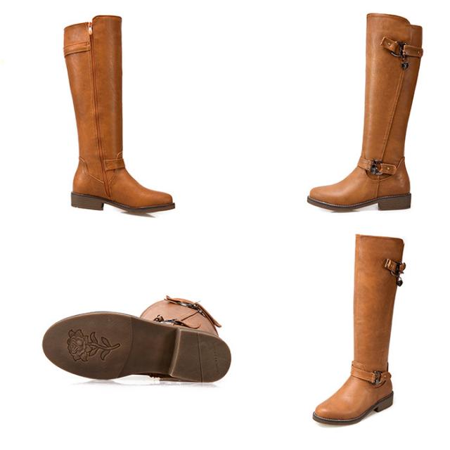 22cm 27cm ロングブーツ ブーツ レディース 大きいサイズ 無地 シンプル ローヒール 太ヒール カジュアル 美脚 秋冬 トレンド 17新作の通販はau Pay マーケット コスモスカイ