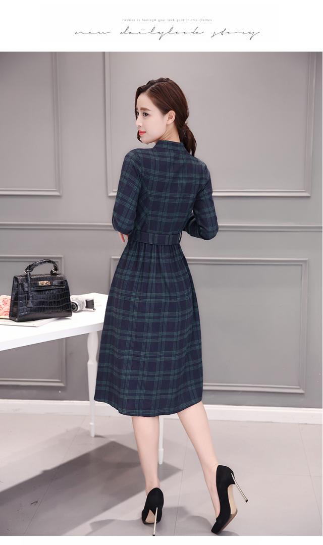 大人気 チェック柄ワンピース 長袖ロングワンピース フォーマル 通勤ワンピース ロングドレス 着痩せ 大きいサイズ秋新作の通販はau Pay マーケット ヒナギクファッション
