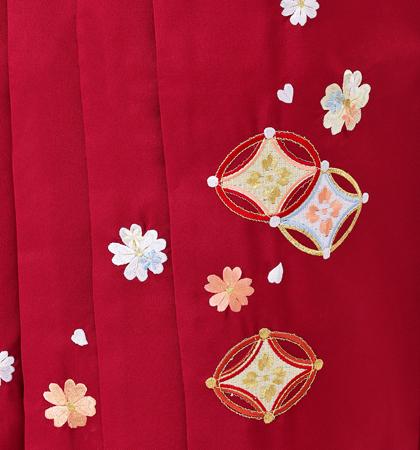 往復送料無料 全部揃って安心 大学 高校 小学生  2泊3日 卒業式袴 レンタル セット ピンク地 No.055-0081