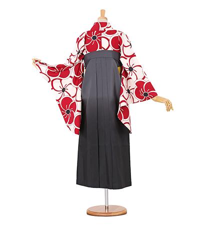 往復送料無料 全部揃って安心 大学 高校 小学生  2泊3日 卒業式袴 レンタル セット 白地 No.055-0085