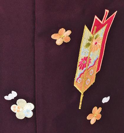 往復送料無料 全部揃って安心 大学 高校 小学生  2泊3日 卒業式袴 レンタル セット クリーム地 No.055-0061