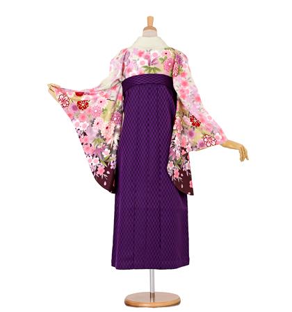 往復送料無料 全部揃って安心 大学 高校 小学生  2泊3日 卒業式袴 レンタル セット 黄緑地 No.055-0069